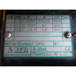 Radiaal ventilator 2,2 KW 2850 RPM, used.